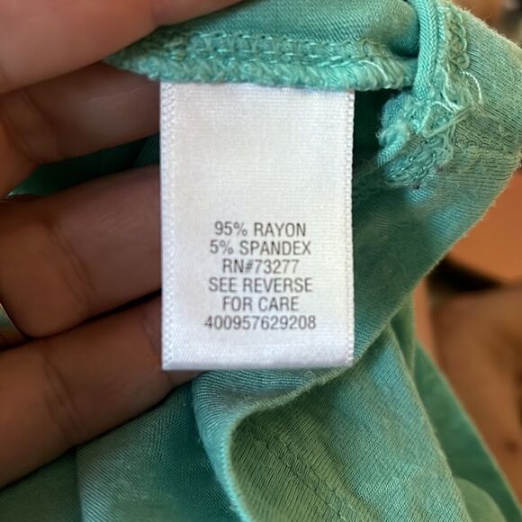 Croft & Barrow Tiffany Blue Pin Tuck Swing Top sz 1X - Picture 5 of 5